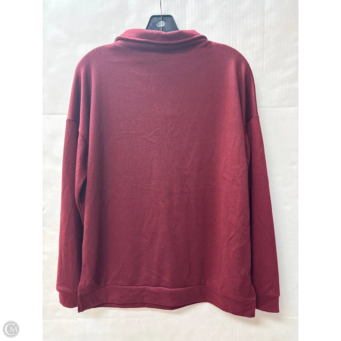 Sweatshirt Crewneck By Clothes Mentor In Maroon, Size: S