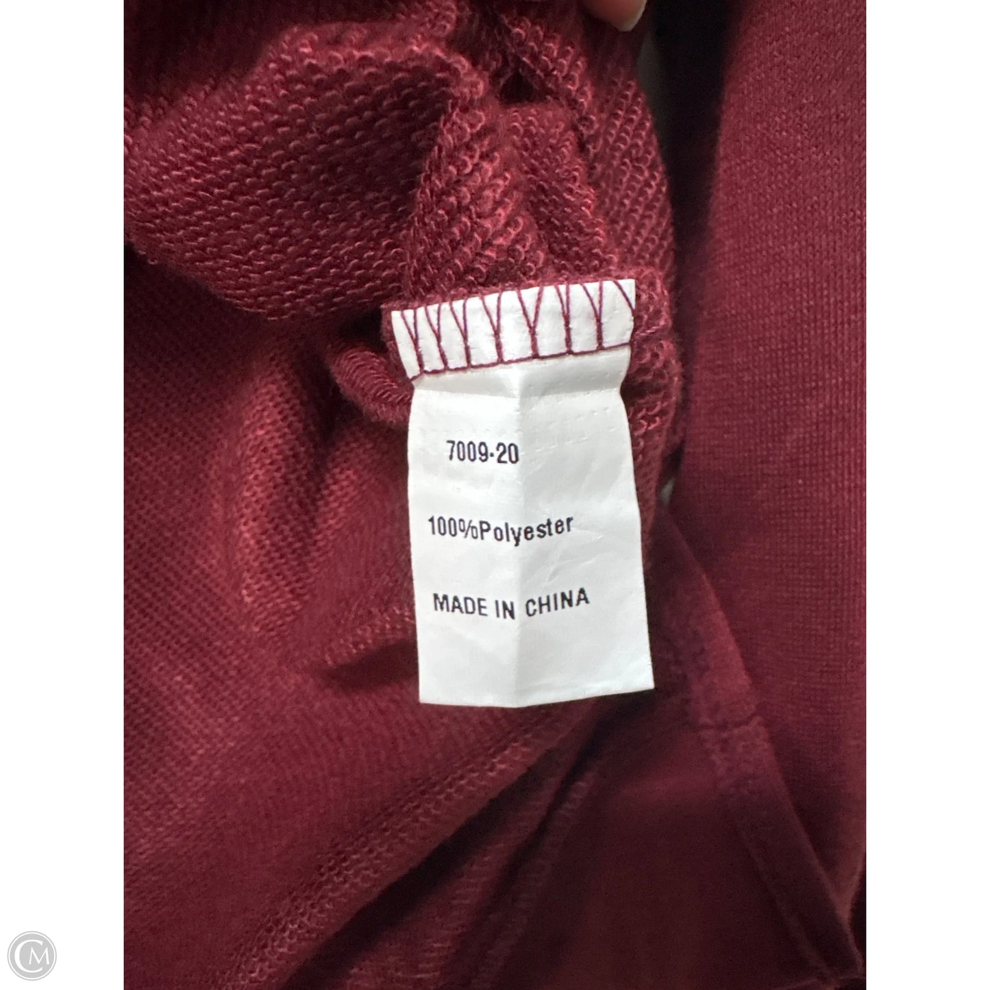 Sweatshirt Crewneck By Clothes Mentor In Maroon, Size: S