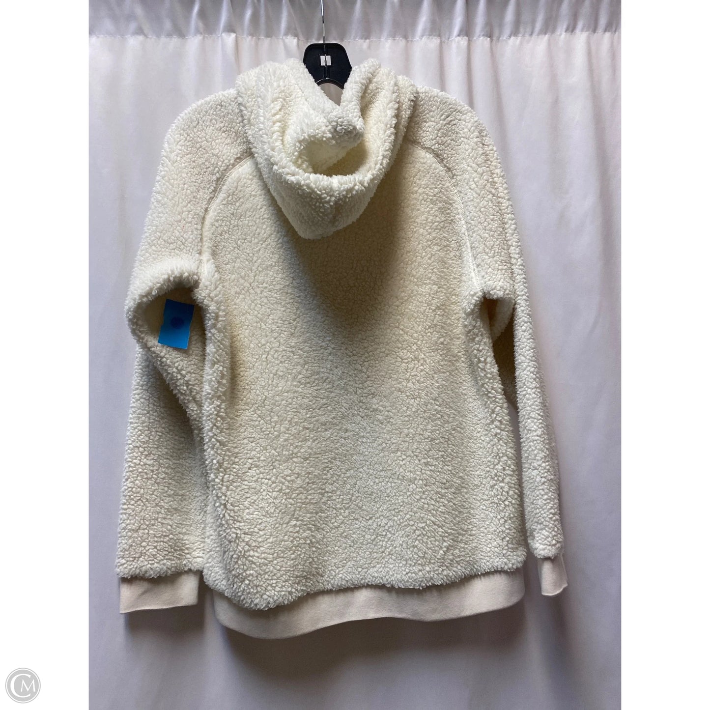 Sweatshirt Hoodie By Bcg In Cream, Size: L