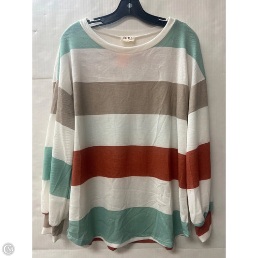 Top Long Sleeve By Bibi In Multi-colored, Size: S
