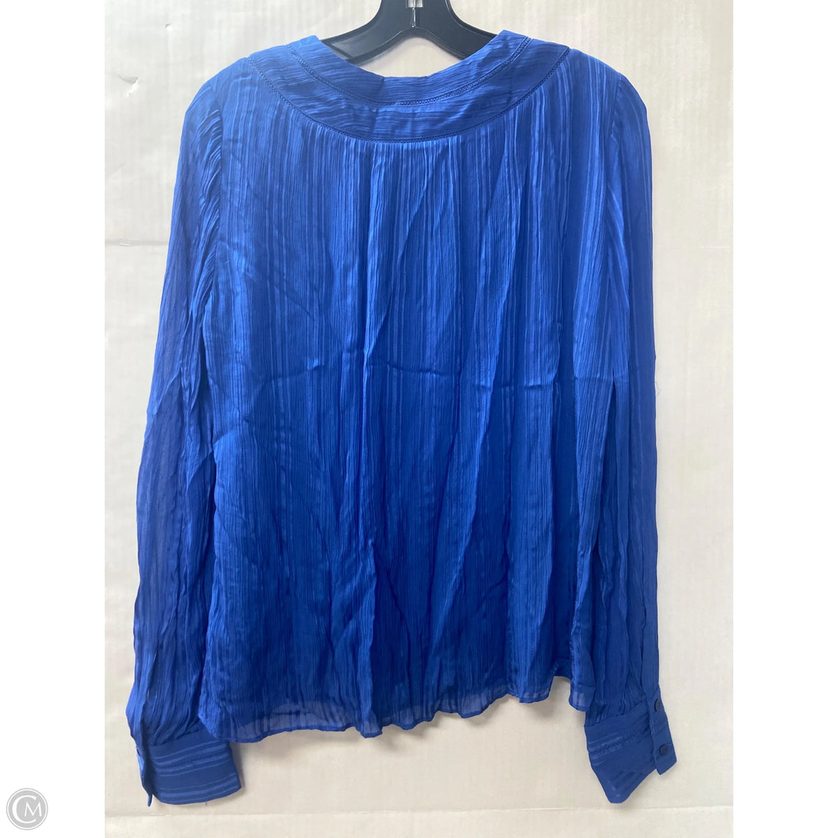 Top Long Sleeve By Parker In Blue, Size: S