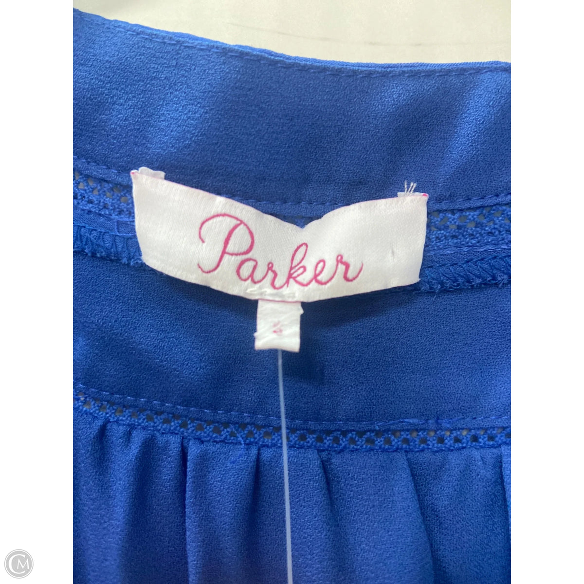 Top Long Sleeve By Parker In Blue, Size: S