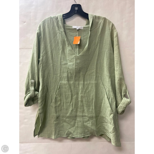 Top Long Sleeve By Blakeley In Green, Size: S