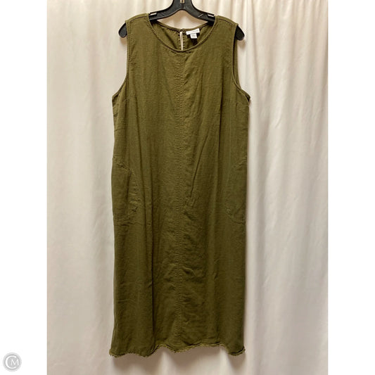 Dress Casual Maxi By Liz Claiborne In Green, Size: Xxl