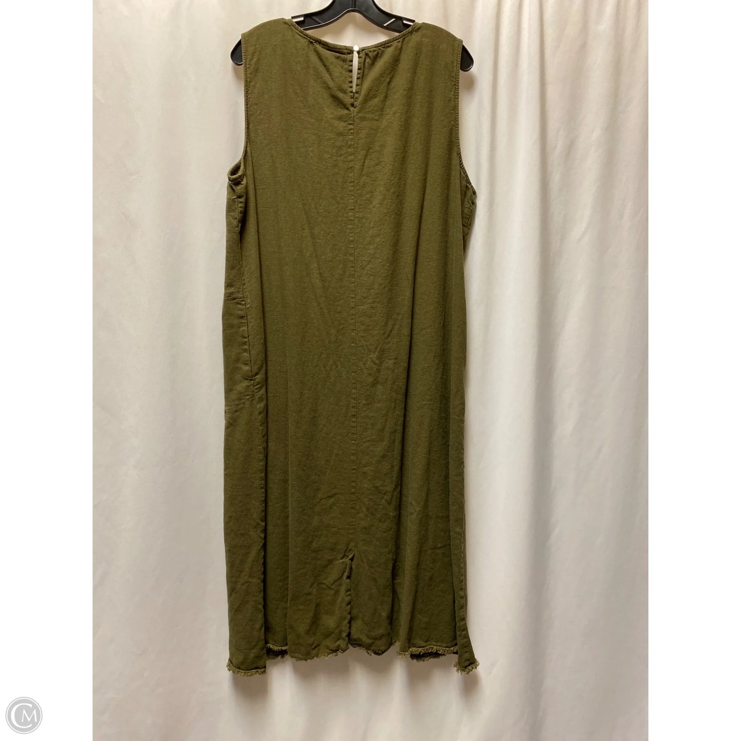 Dress Casual Maxi By Liz Claiborne In Green, Size: Xxl