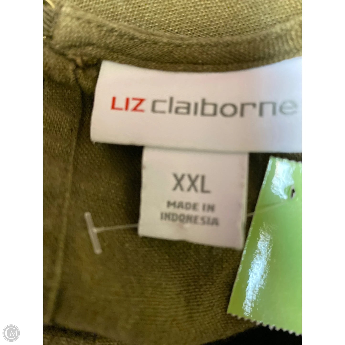 Dress Casual Maxi By Liz Claiborne In Green, Size: Xxl