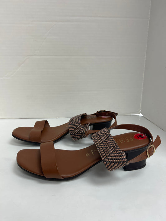 Sandals Heels Block By Italian Shoemakers  Size: 10