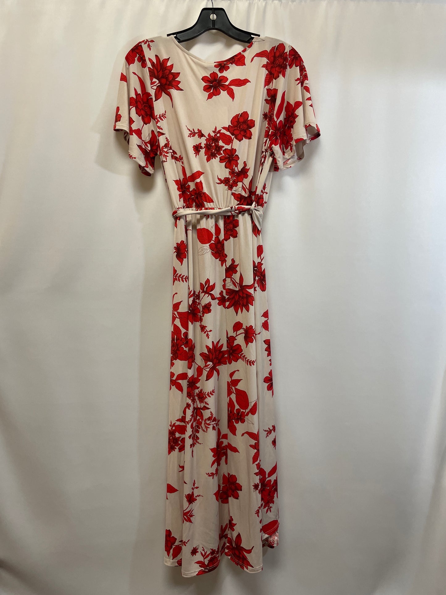 Red & White Dress Casual Maxi Gibson And Latimer, Size M