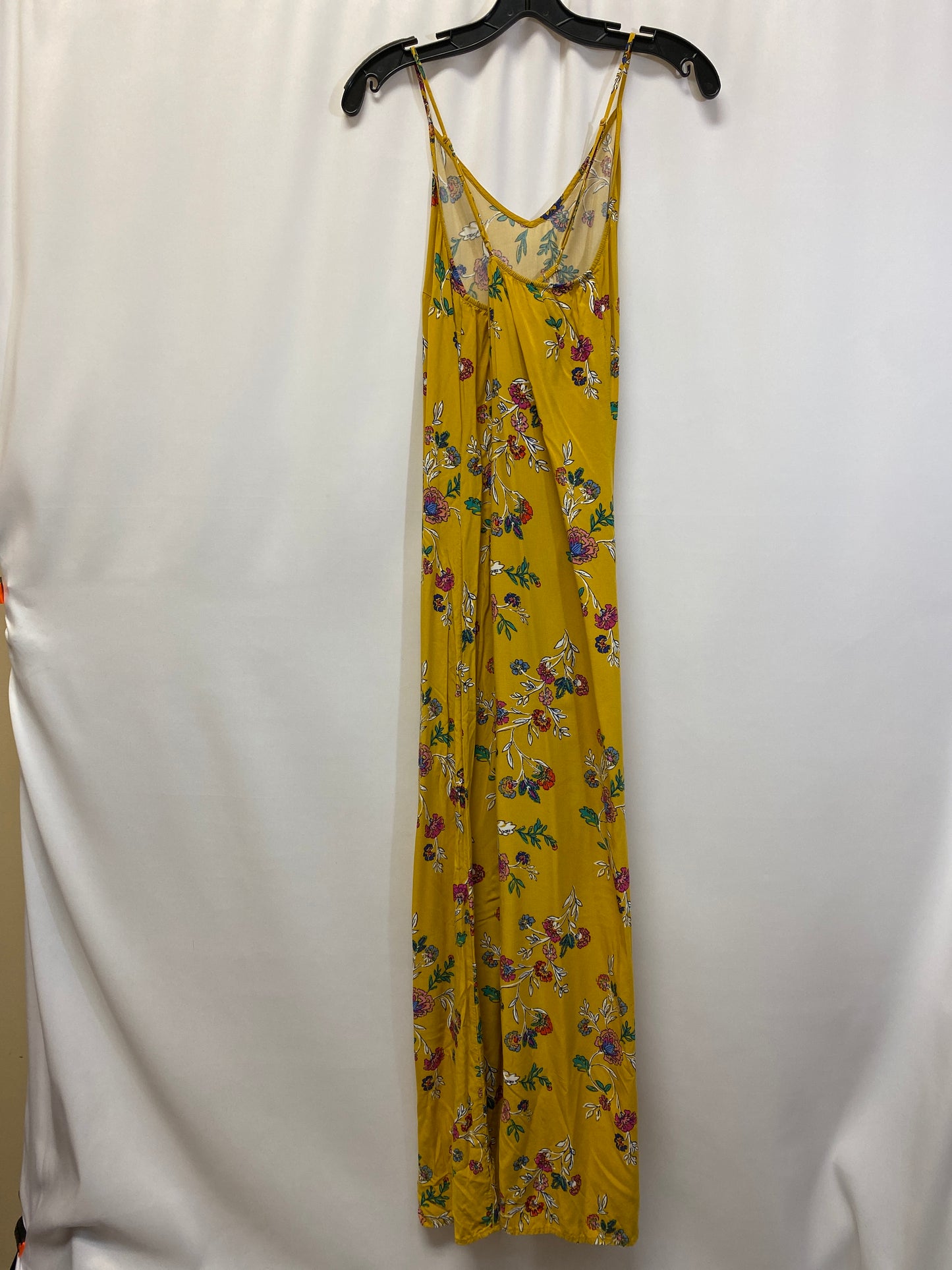 Yellow Dress Casual Maxi Old Navy, Size M