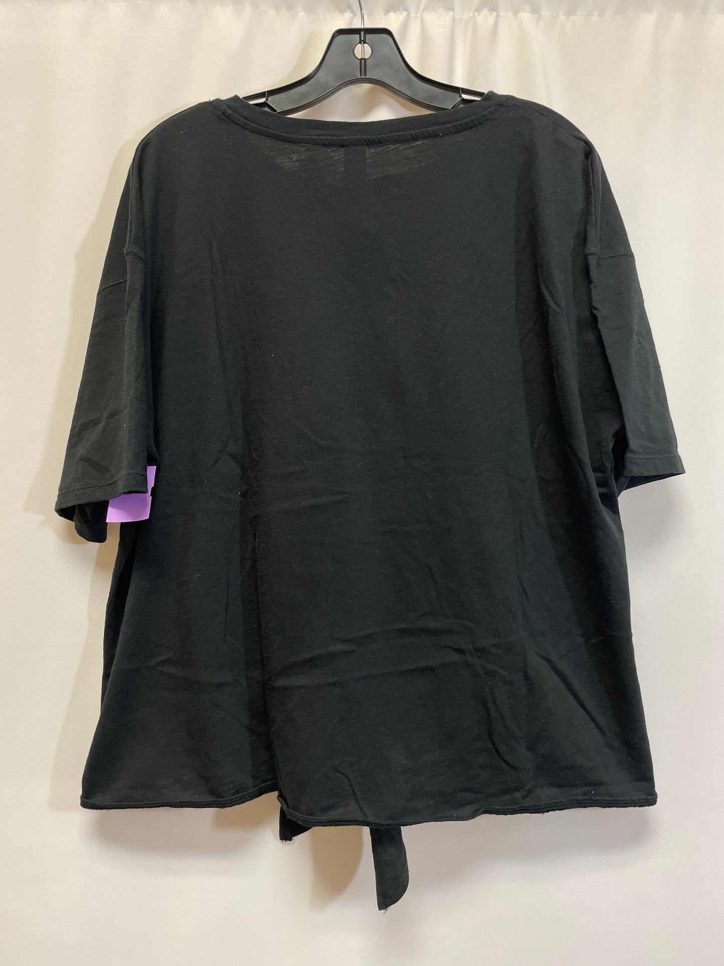 Black Top Short Sleeve Clothes Mentor, Size 2x