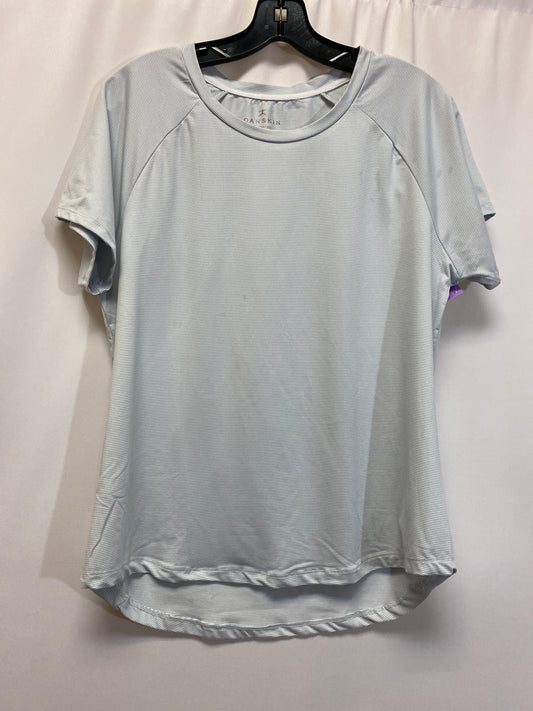 Blue Athletic Top Short Sleeve Danskin, Size Xl