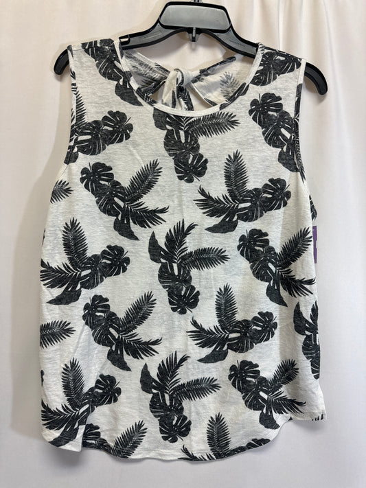 Black & White Top Sleeveless Old Navy, Size L