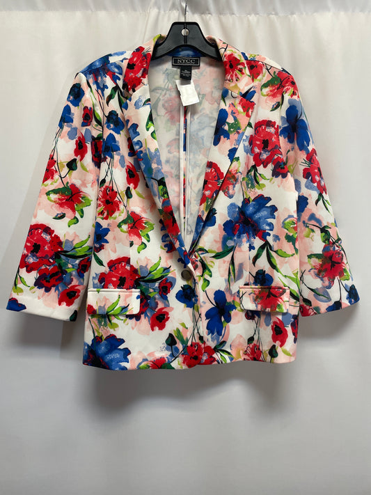 Blazer By Clothes Mentor In Floral Print, Size: Xl