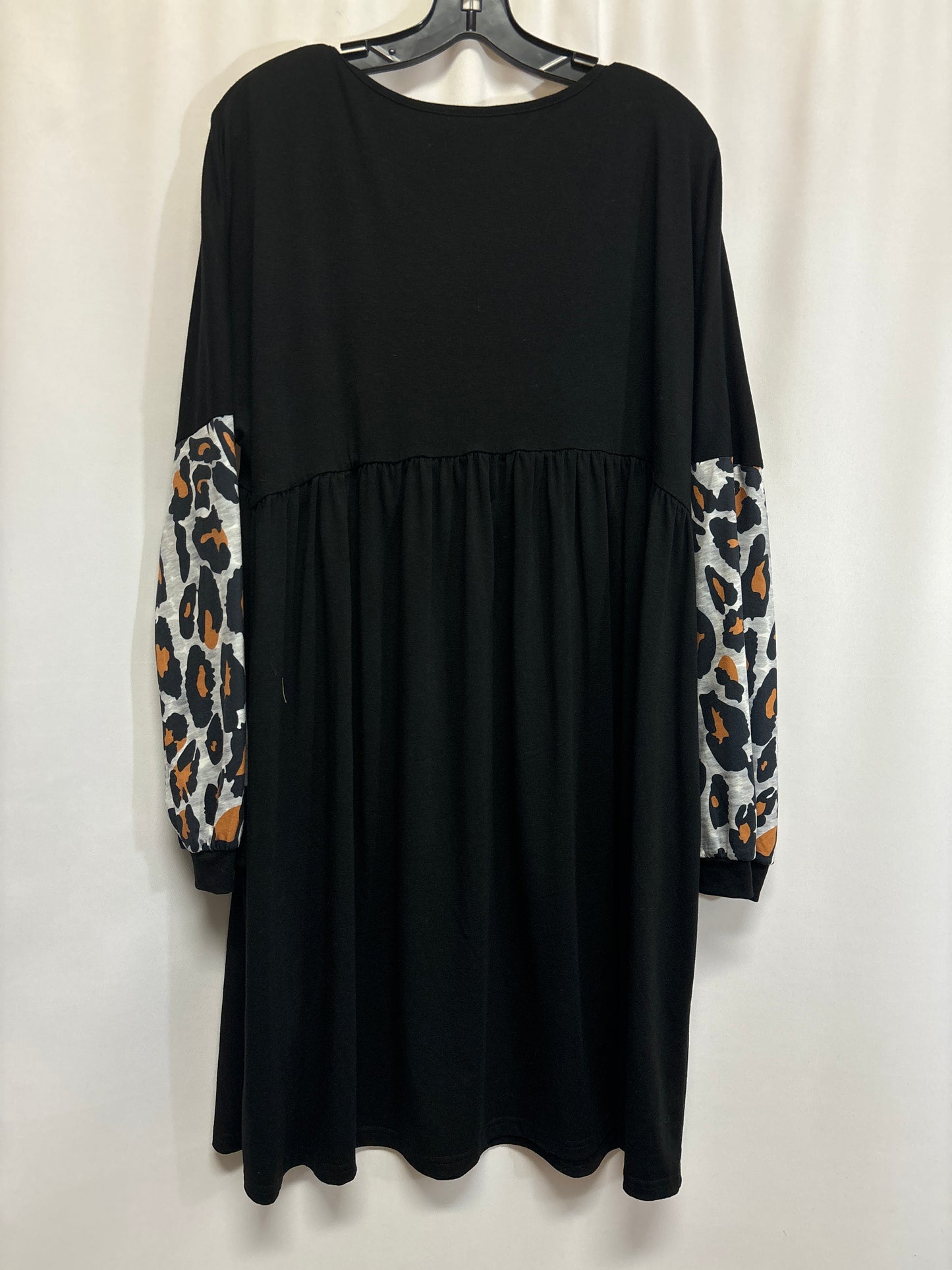 Dress Casual Midi By Clothes Mentor In Black, Size: Xl