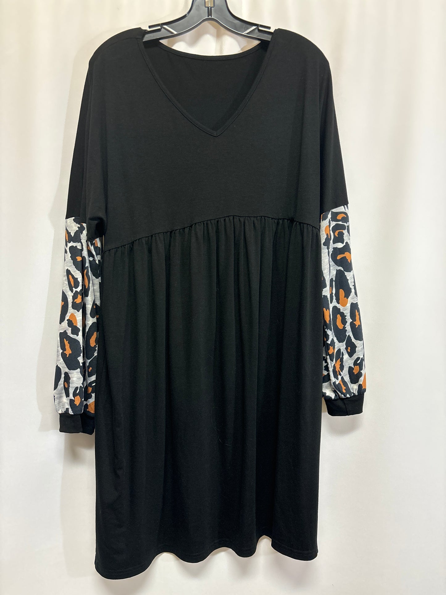 Dress Casual Midi By Clothes Mentor In Black, Size: Xl