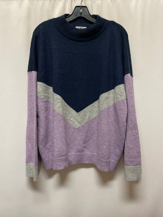 Sweater By Bp In Blue & Purple, Size: 2x