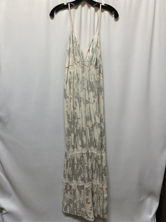 Dress Casual Maxi By Mossimo In Grey & White, Size: Xxl