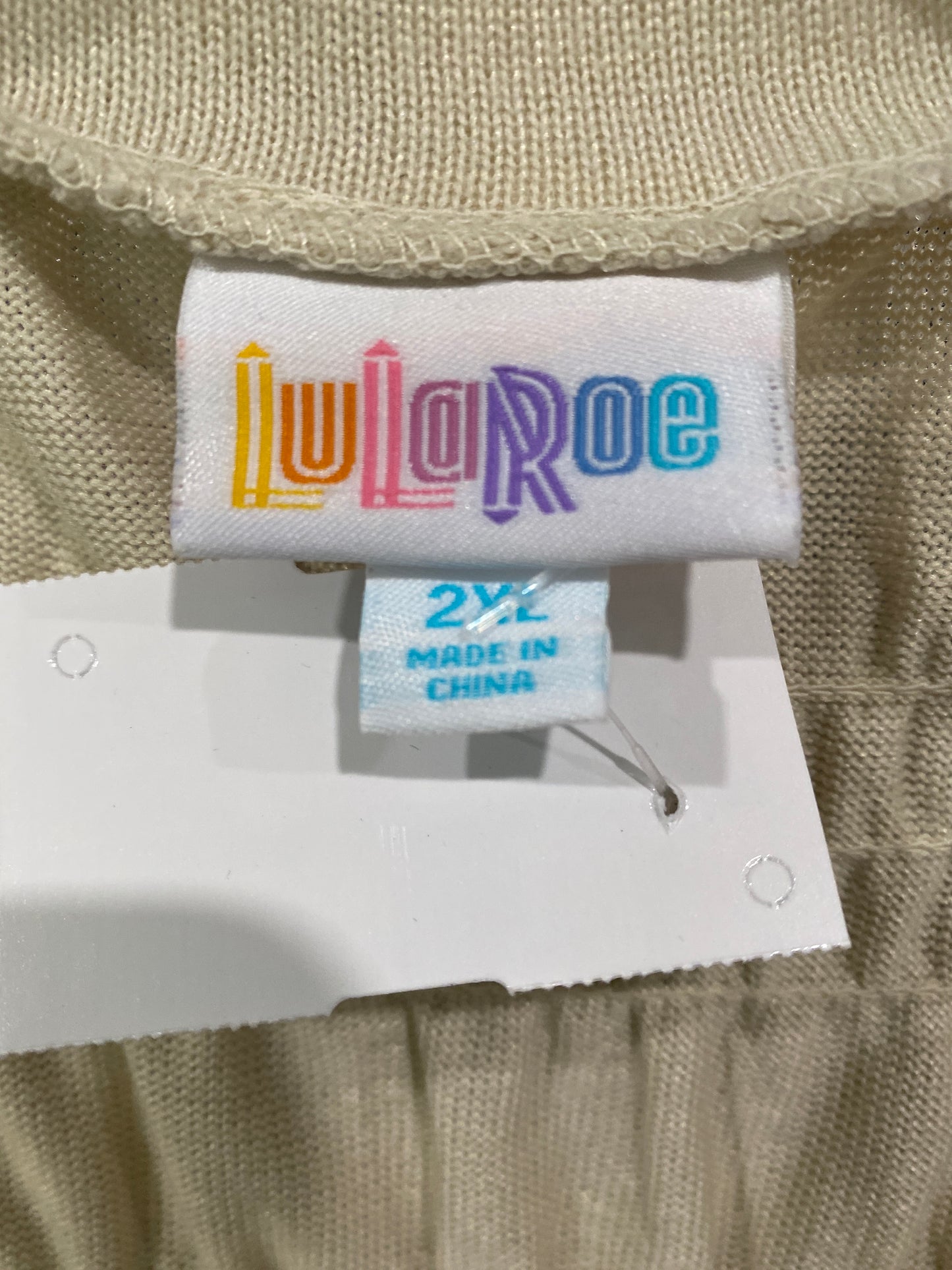 Cardigan By Lularoe In Tan, Size: 2x