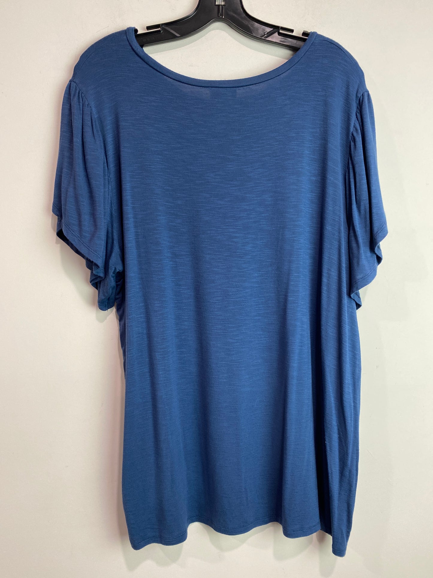 Top Short Sleeve By Lularoe In Blue, Size: 2x