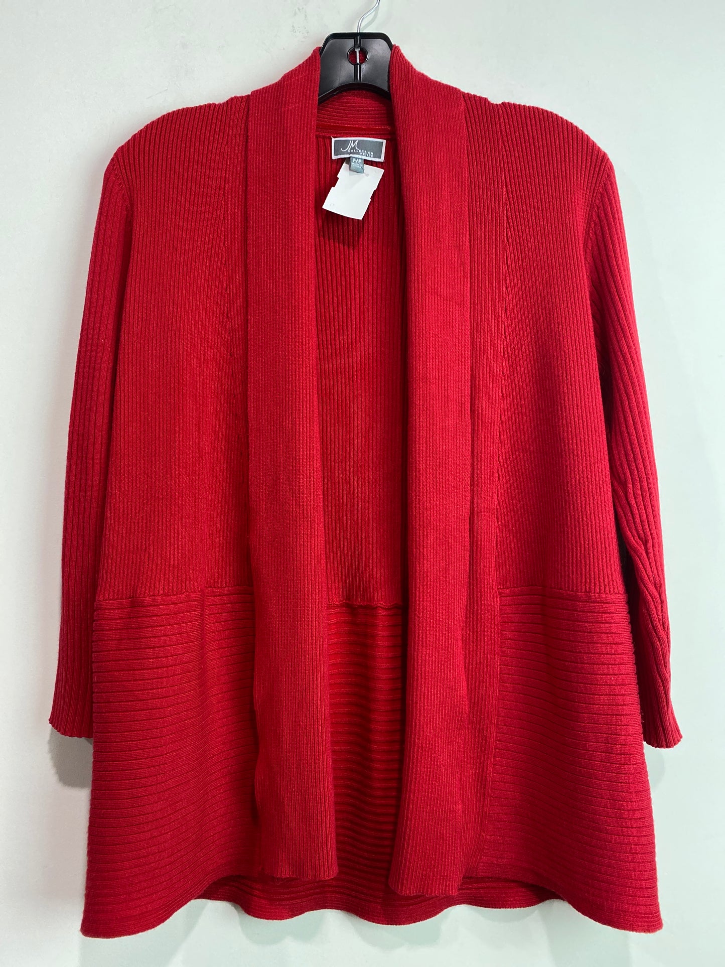 Cardigan By Jm Collections In Red, Size: S