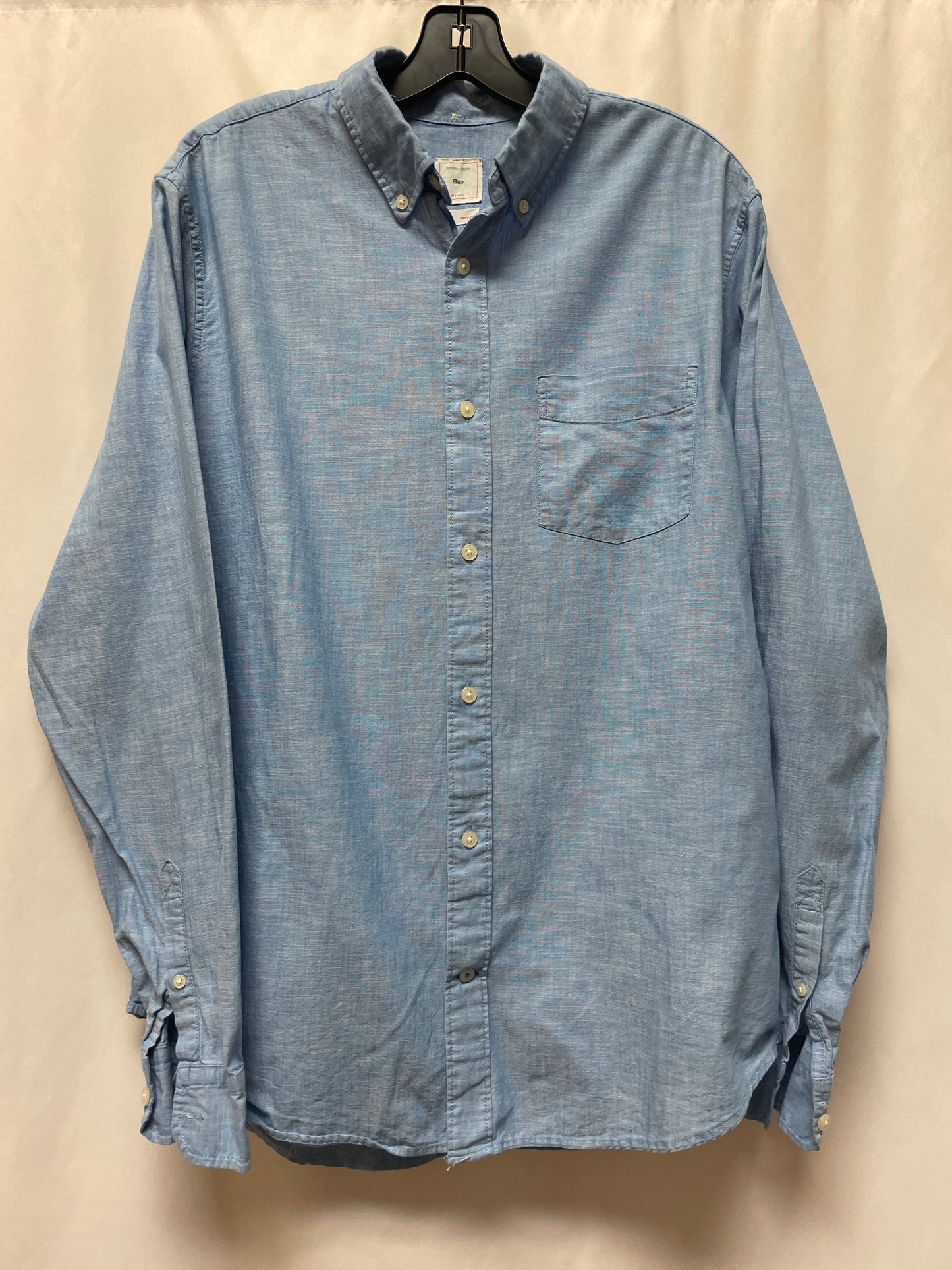 Top Long Sleeve By Gap In Blue, Size: L