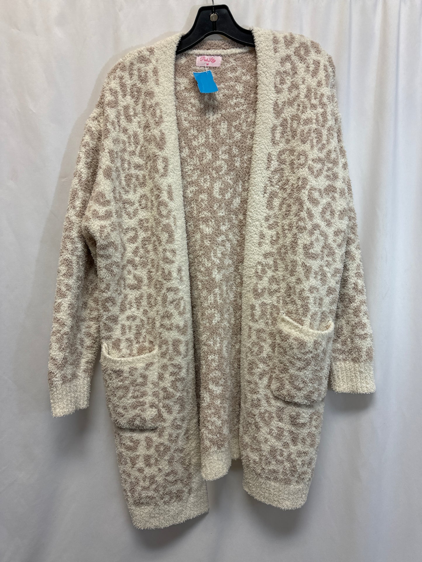 Cardigan By Pink Lily In Animal Print, Size: M