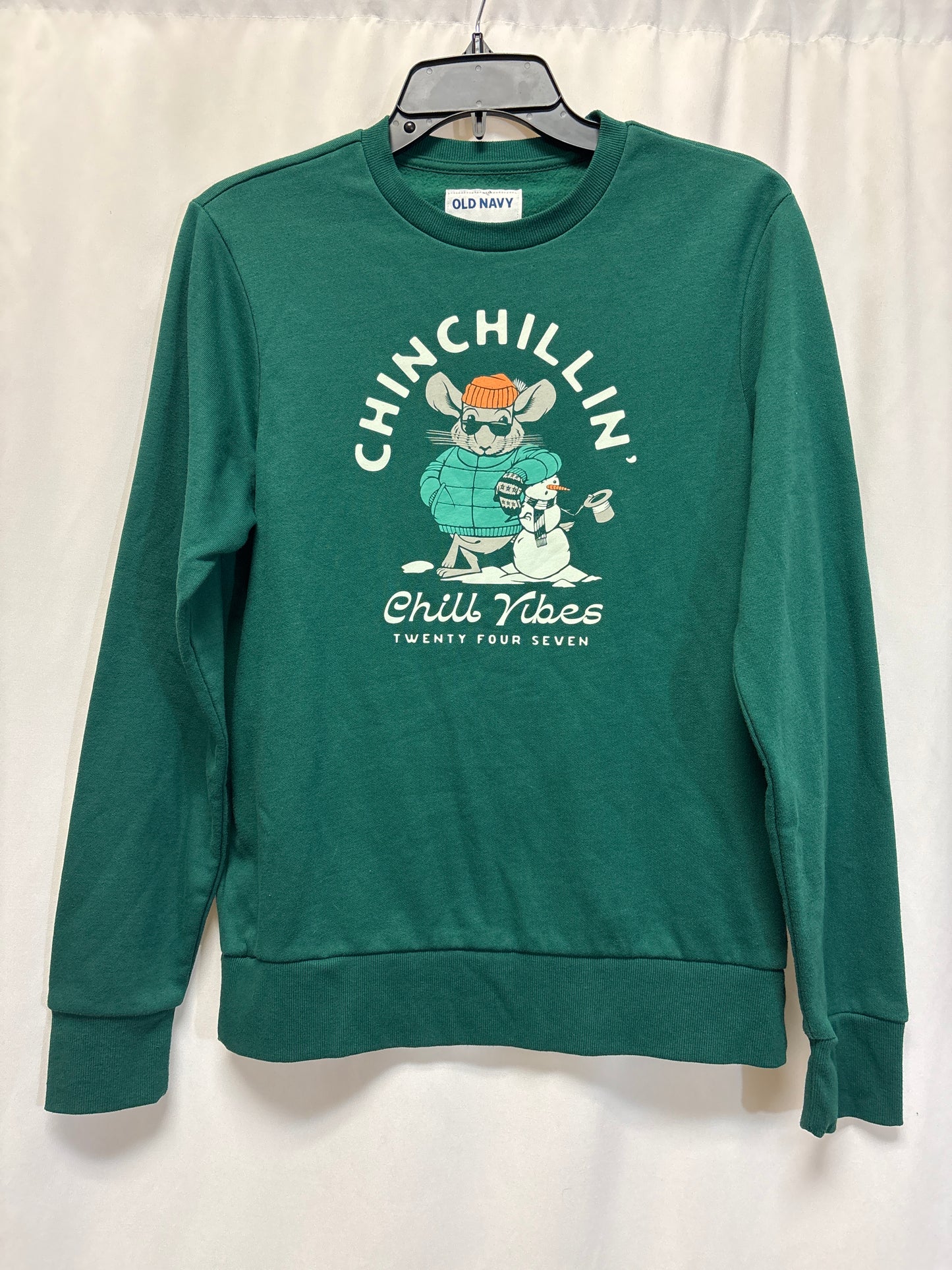 Sweatshirt Crewneck By Old Navy In Green, Size: S