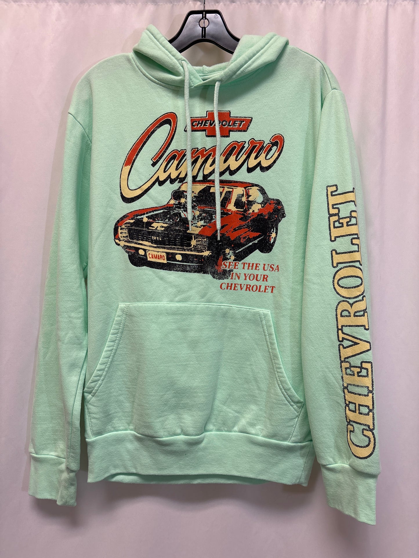 Sweatshirt Hoodie By Clothes Mentor In Teal, Size: S