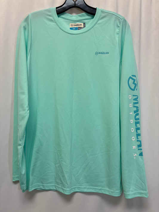 Top Long Sleeve By Magellan In Teal, Size: Xl