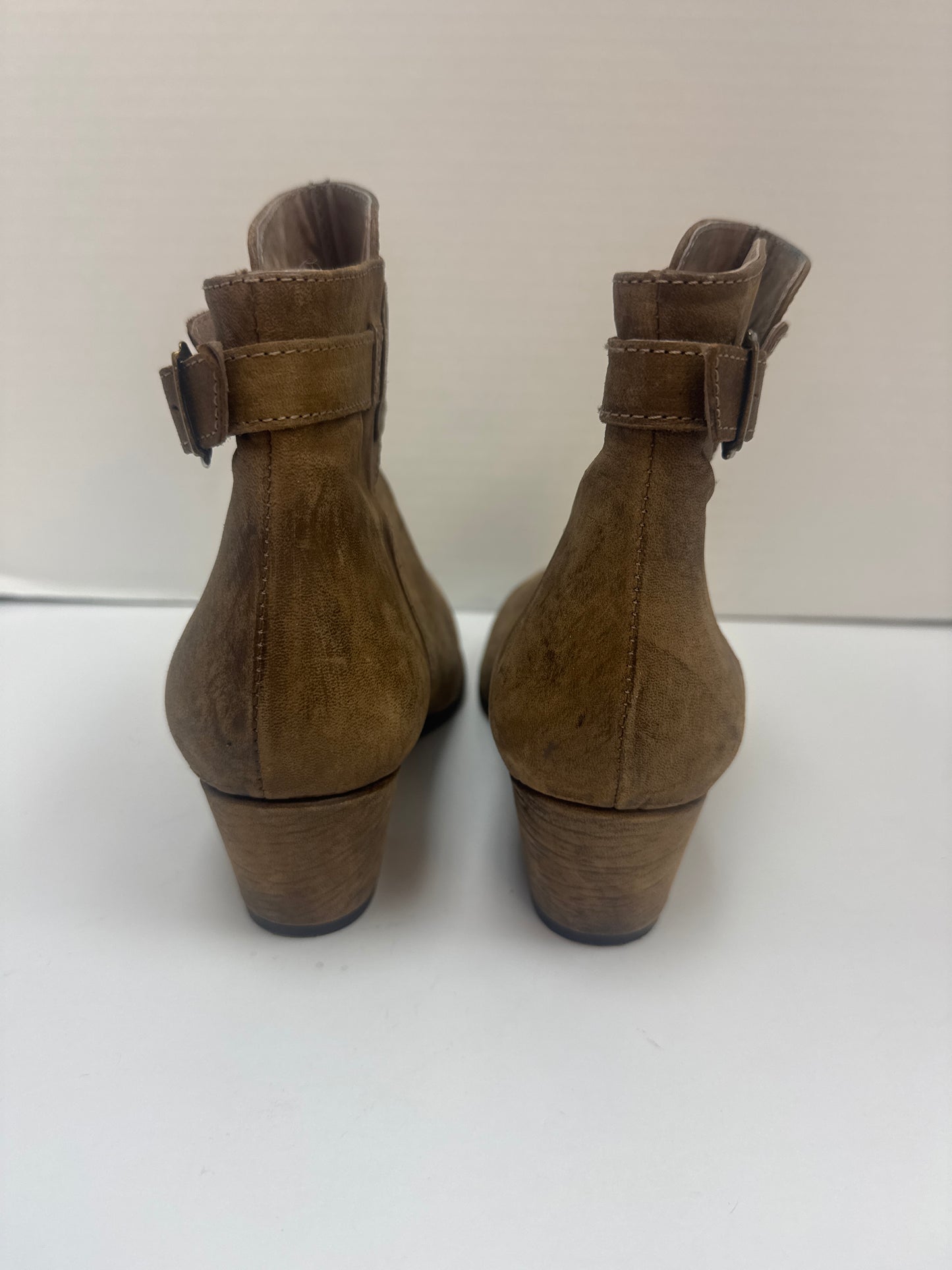 Boots Ankle Heels By Free People In Brown, Size: 8.5