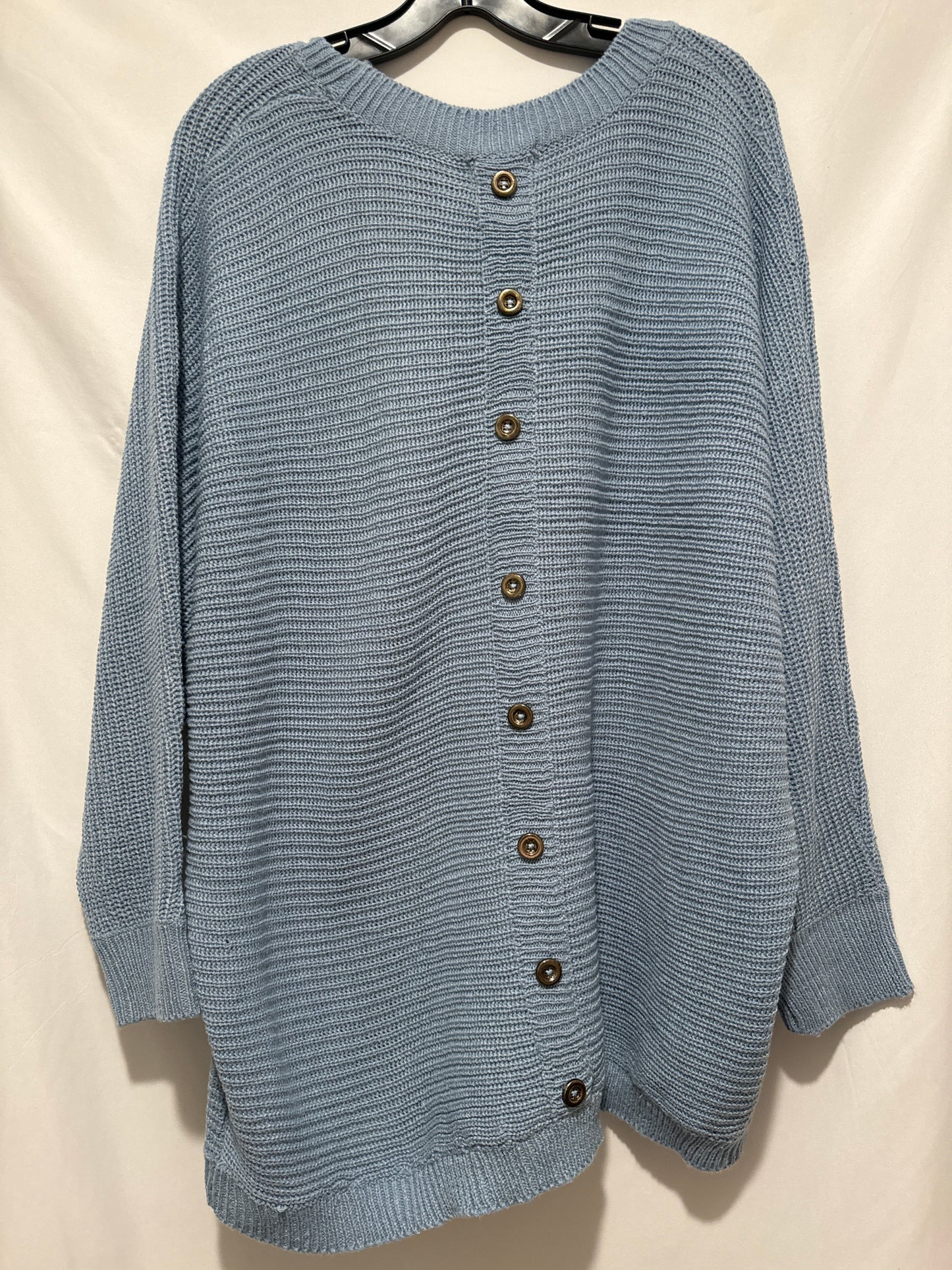 Sweater By Clothes Mentor In Blue, Size: 2x