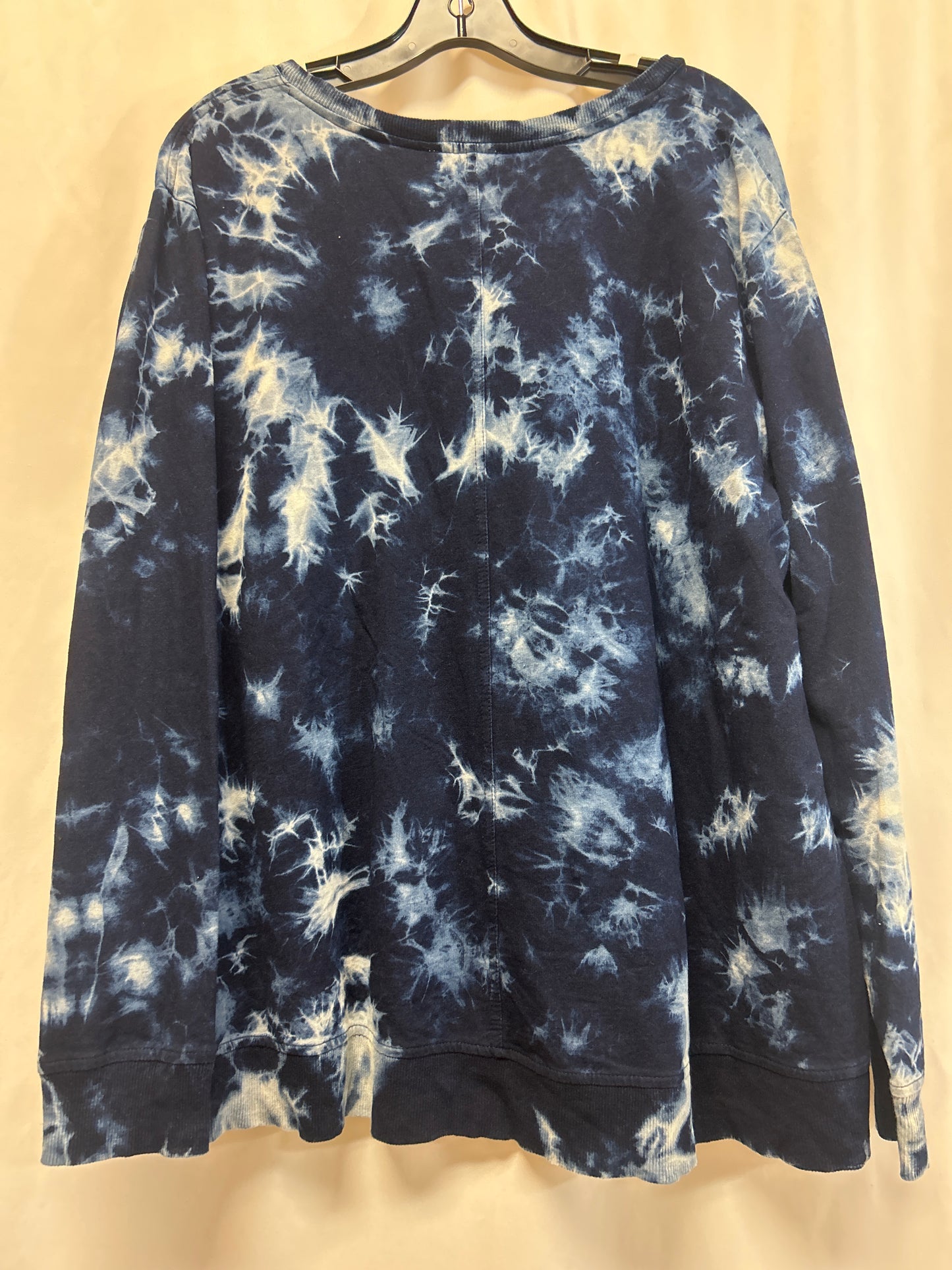 Top Long Sleeve By Clothes Mentor In Blue, Size: Xl