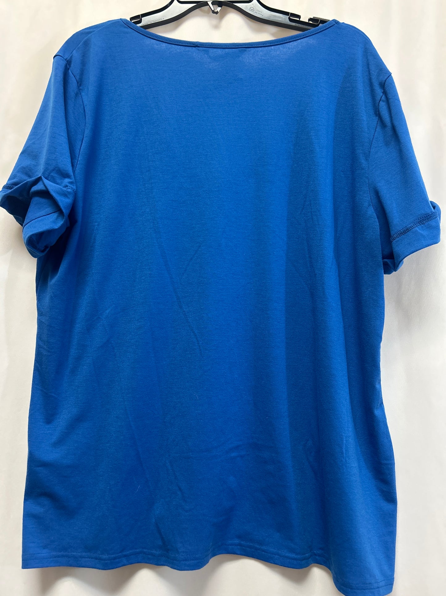 Top Short Sleeve By Clothes Mentor In Blue