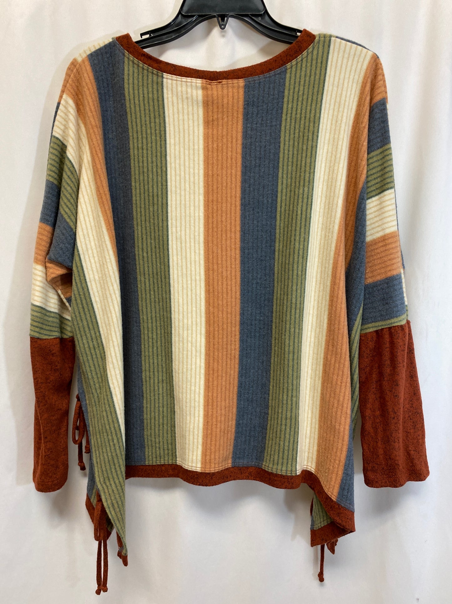 Top Long Sleeve By Emerald In Multi-colored, Size: M