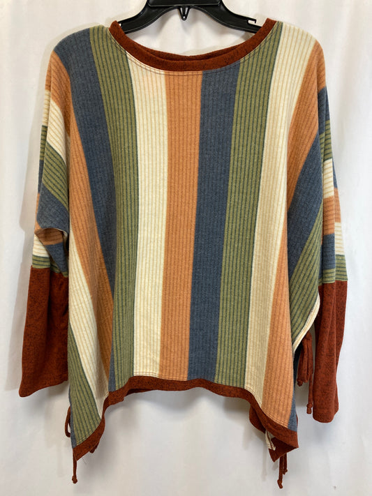 Top Long Sleeve By Emerald In Multi-colored, Size: M