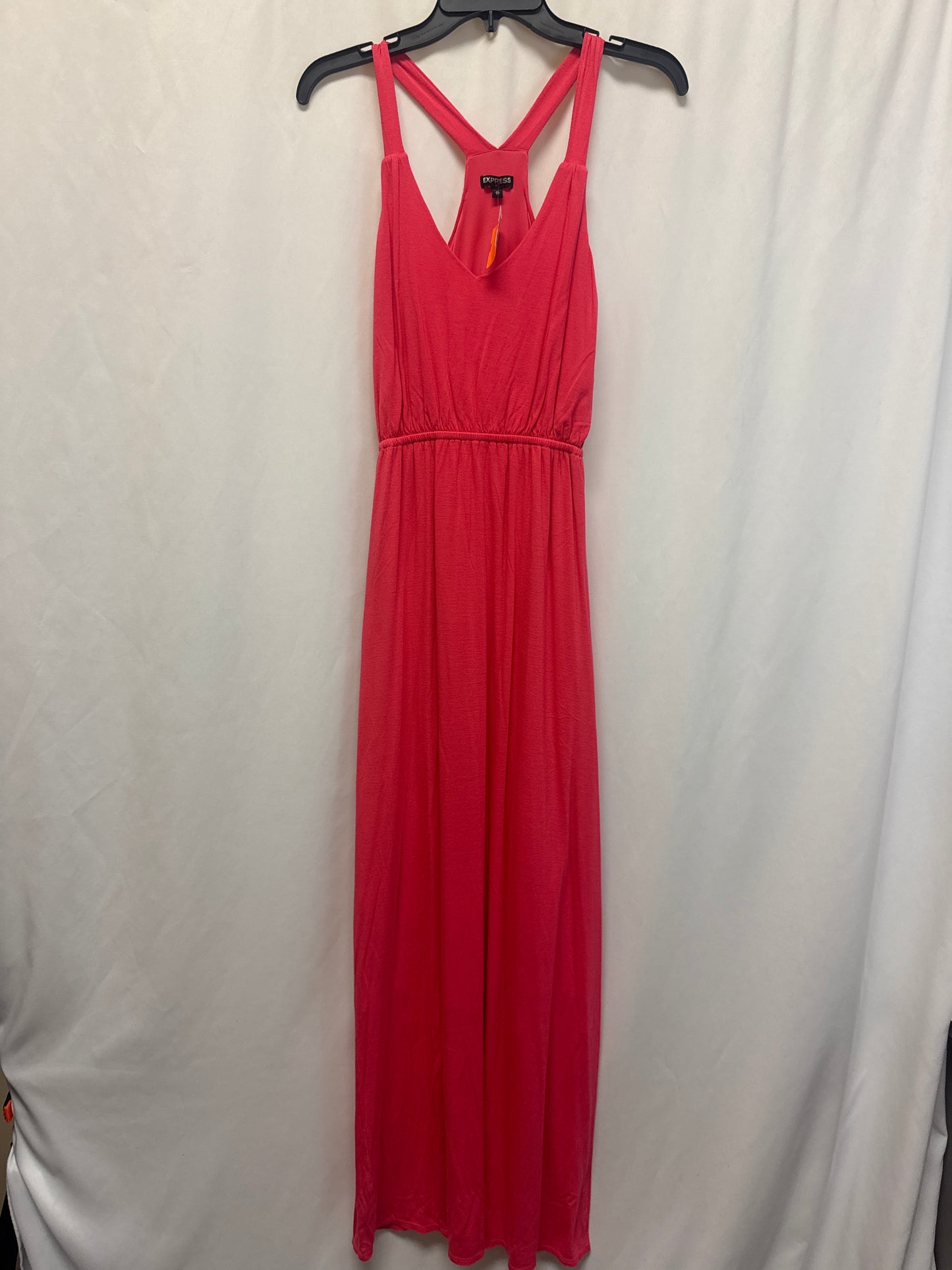 Dress Casual Maxi By Express In Pink, Size: Xs