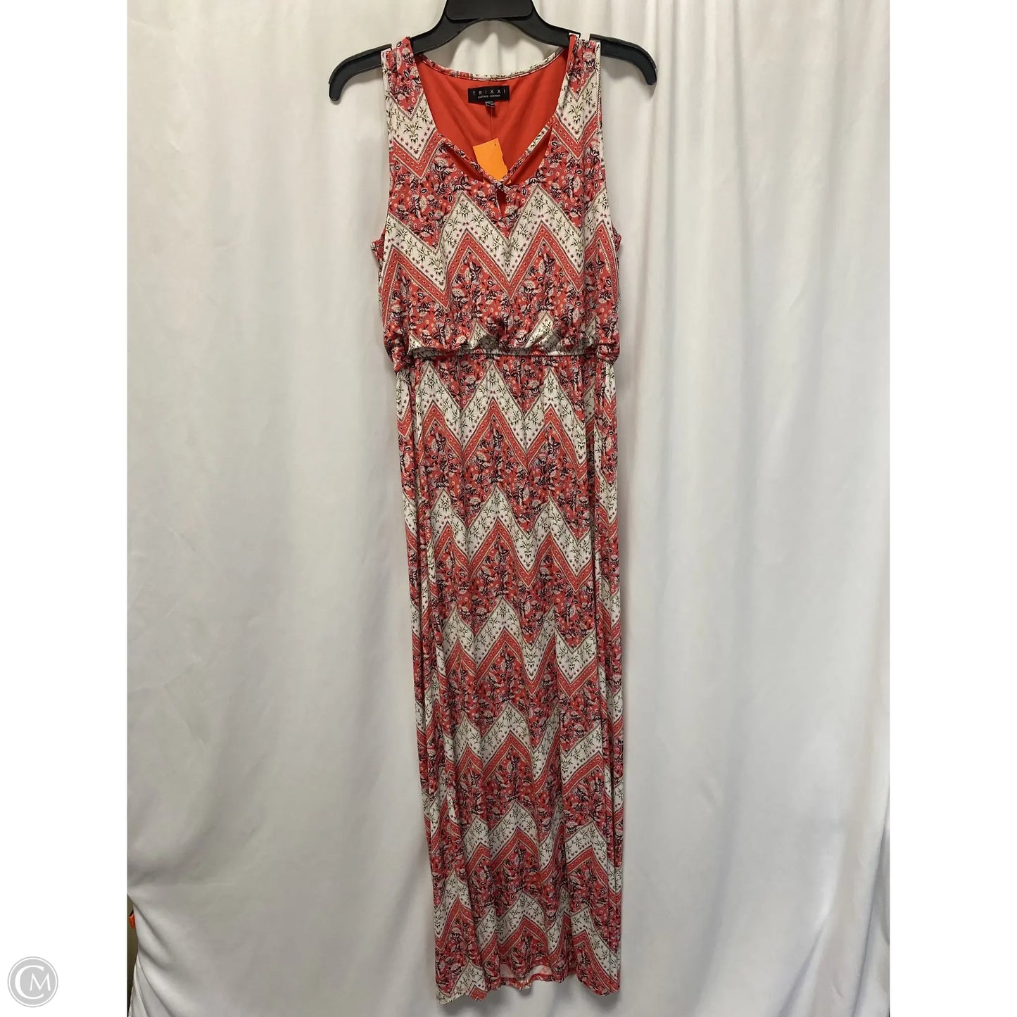 Dress Casual Maxi By Trixxi In Coral, Size: L