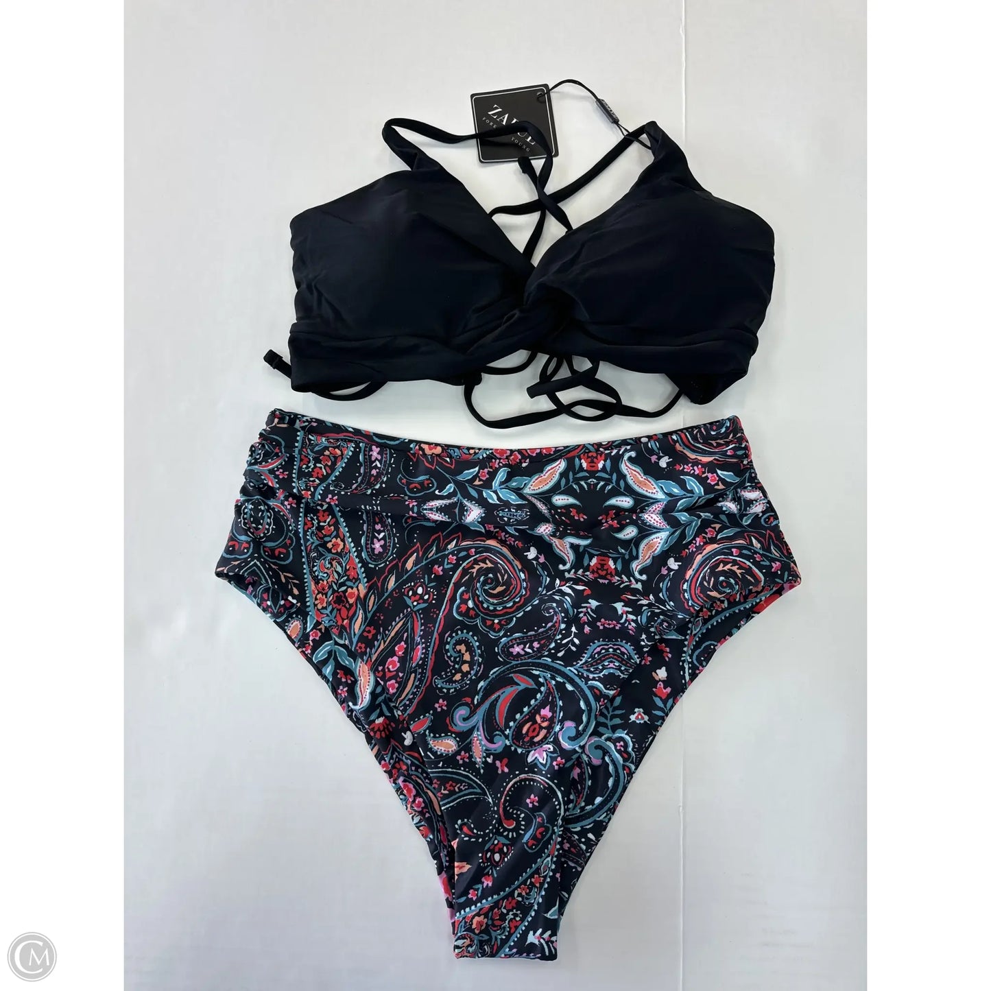 Swimsuit 2pc By Zaful In Black, Size: M