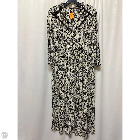 Dress Casual Maxi By Zara In Black & White, Size: Xs