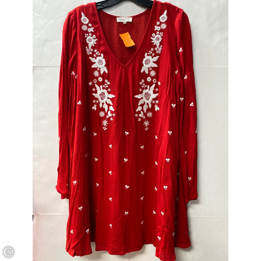 Dress Casual Midi By Sugar Lips In Red, Size: M