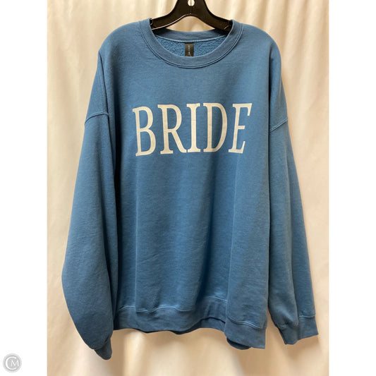 Sweater By Gildan In Aqua, Size: 2x
