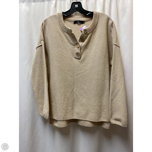 Sweater By Clothes Mentor In Tan, Size: M