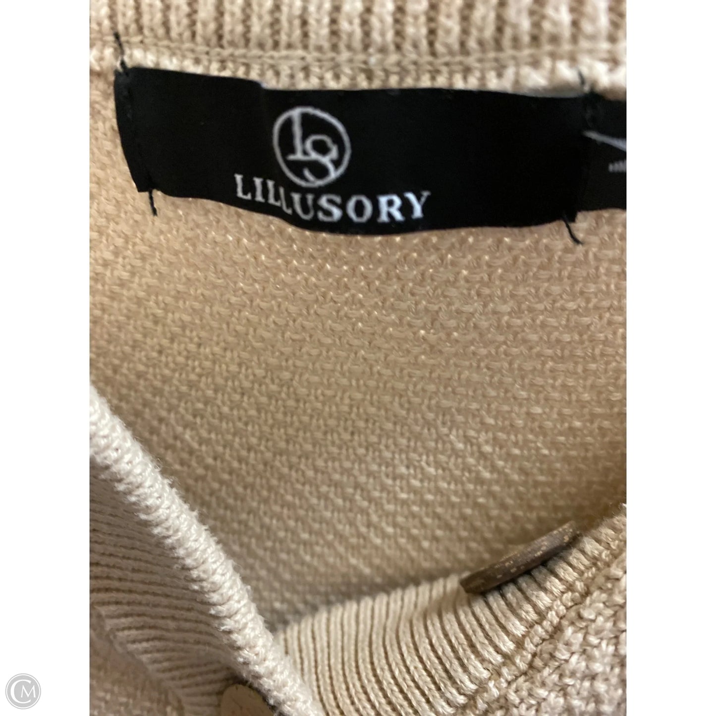 Sweater By Clothes Mentor In Tan, Size: M