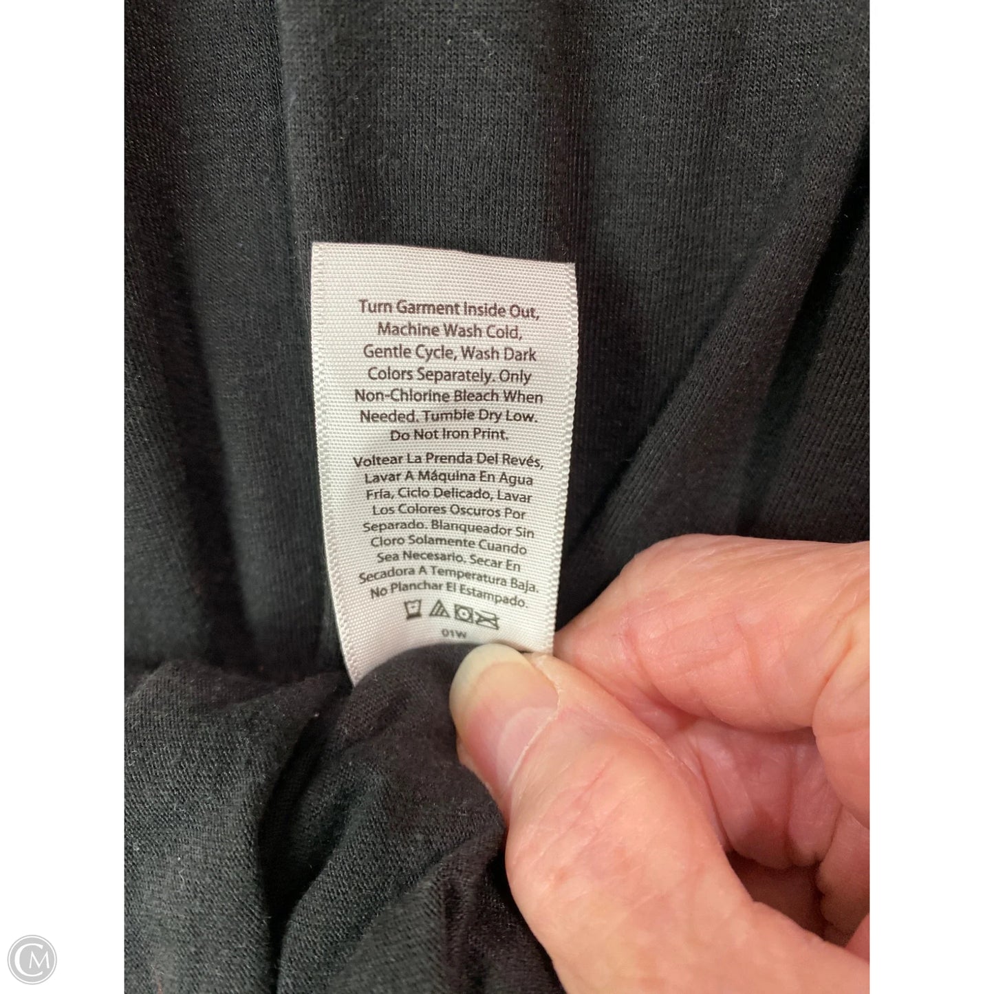 Top Short Sleeve By Holiday Time In Black, Size: S