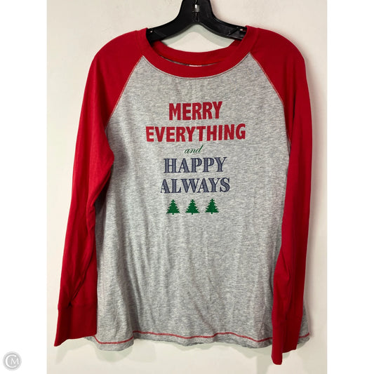 Top Long Sleeve By Clothes Mentor In Grey, Size: L