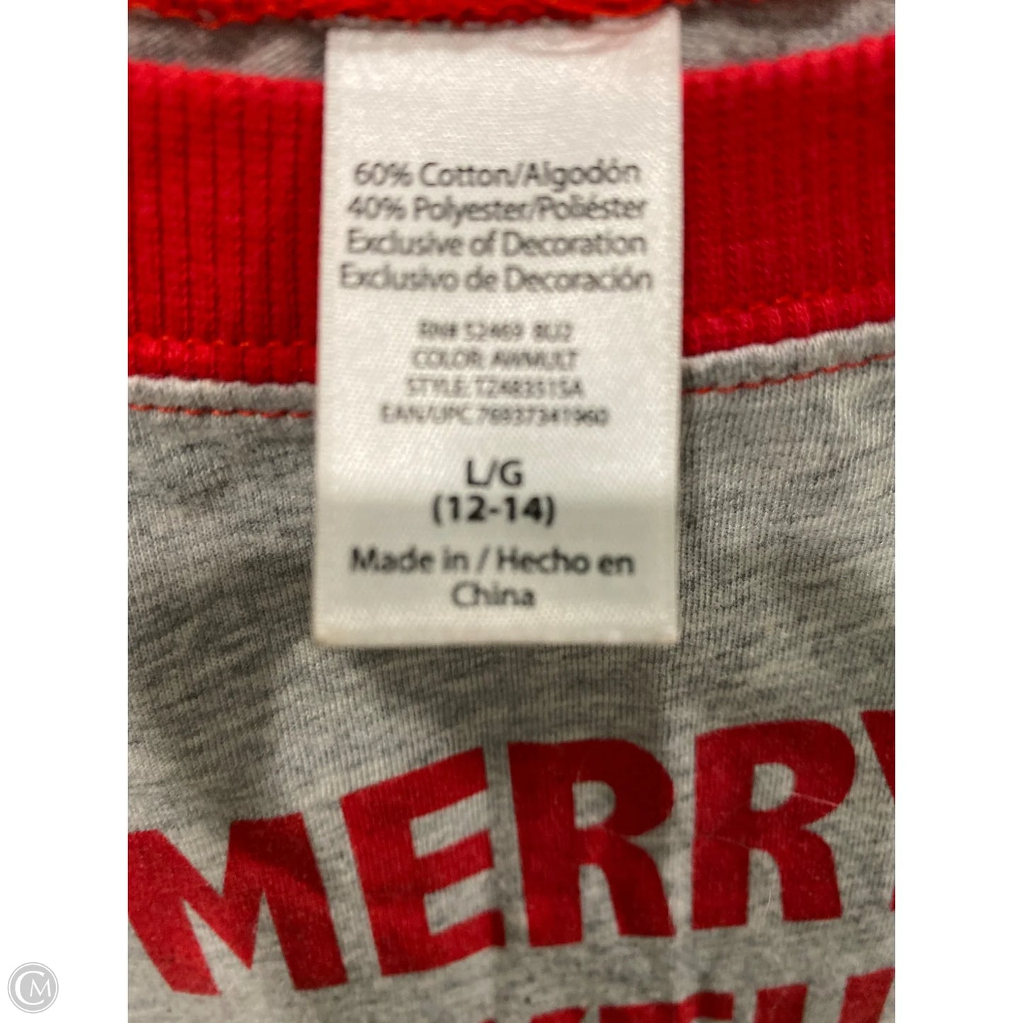 Top Long Sleeve By Clothes Mentor In Grey, Size: L