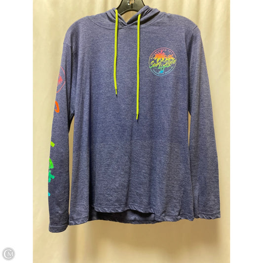 Sweatshirt Hoodie By Clothes Mentor In Purple, Size: L