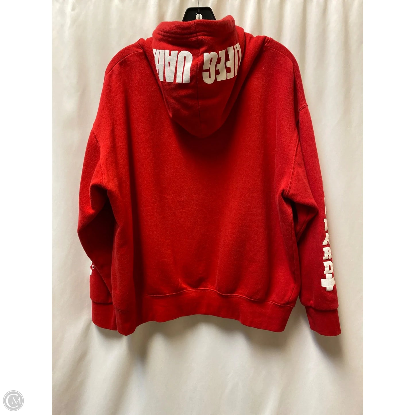 Sweatshirt Hoodie By Clothes Mentor In Red, Size: M