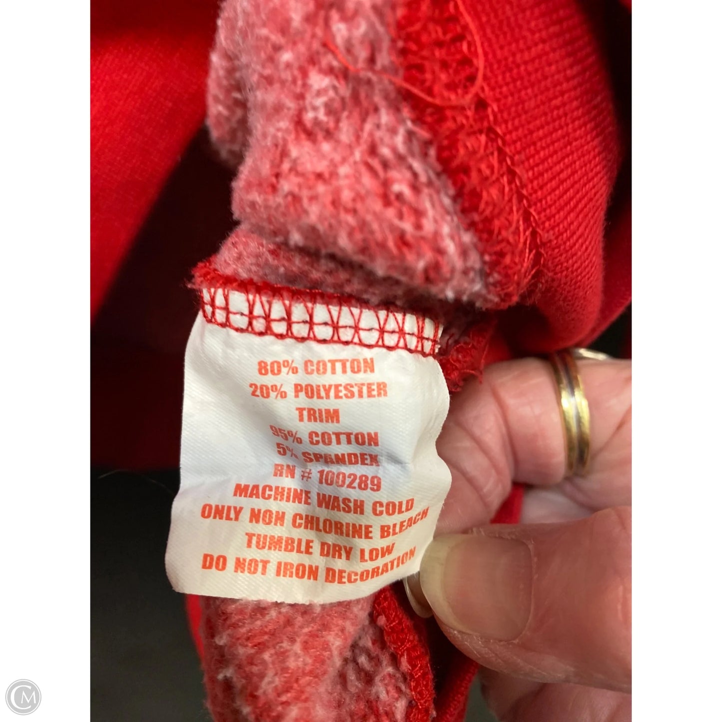 Sweatshirt Hoodie By Clothes Mentor In Red, Size: M
