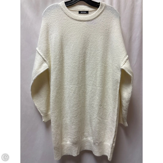 Sweater By Clothes Mentor In Cream, Size: M